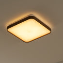 Plafon em Metal e Acrílico Amadeirado Timber 40cm LED 24W ST1936-Opus-Branco Quente - 3000K-Bivolt-Starlumen