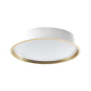 Plafon Painel LED Sobrepor 18W Toronto Multicor 180° Redondo Branco c/ Dourado Hevvy ST3110 