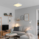 Plafon Painel LED Sobrepor 24W Toronto Multicor 180° Quadrado Branco c/ Branco Hevvy ST3110 ambientada