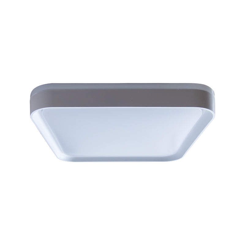 Plafon Painel LED Sobrepor 24W Toronto Multicor 180° Quadrado Branco c/ Branco Hevvy ST3110 lateral