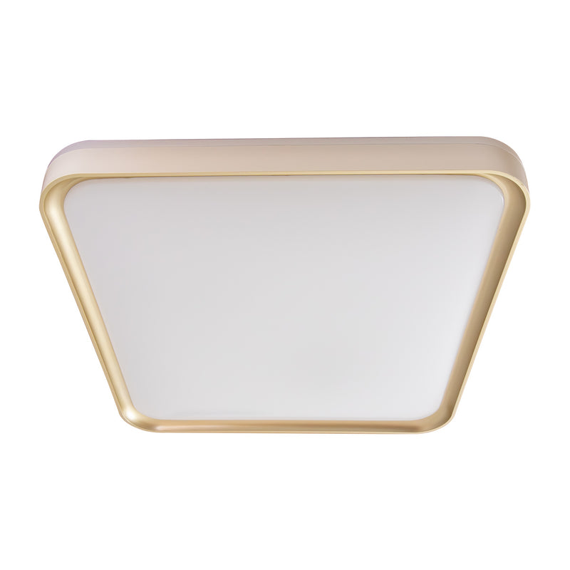 Plafon Painel LED Sobrepor 36W Toronto Multicor 180° Quadrado Branco c/ Dourado Hevvy ST3110 