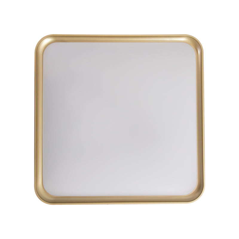 Plafon Painel LED Sobrepor 36W Toronto Multicor 180° Quadrado Branco c/ Dourado Hevvy ST3110 frente