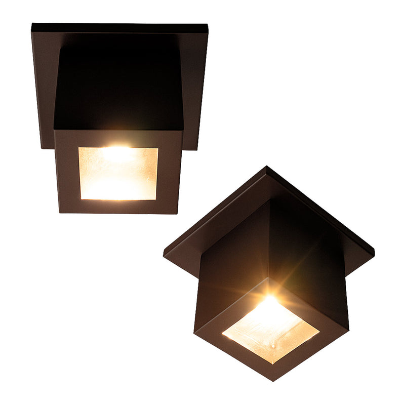 Plafon Spot Box Lexy Sobrepor de Teto Starlumen 1 Facho 1xGU10 Interno e Externo ST3070 PLAFON DETALHE COM LED 