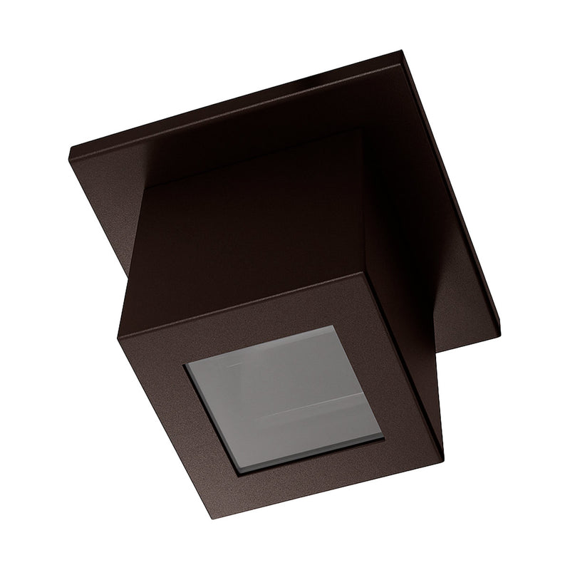 Plafon Spot Box Lexy Sobrepor de Teto Starlumen 1 Facho 1xGU10 Interno e Externo ST3070 PLAFON MARROM 