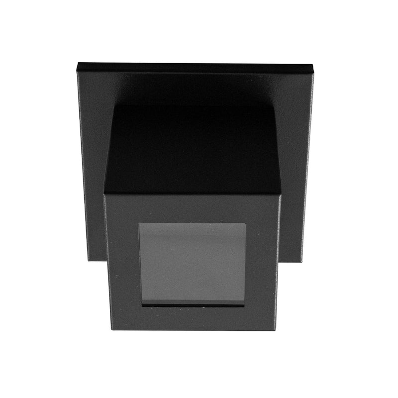 Plafon Spot Box Lexy Sobrepor de Teto Starlumen 1 Facho 1xGU10 Interno e Externo ST3070 PLAFON PRETO VIDRO