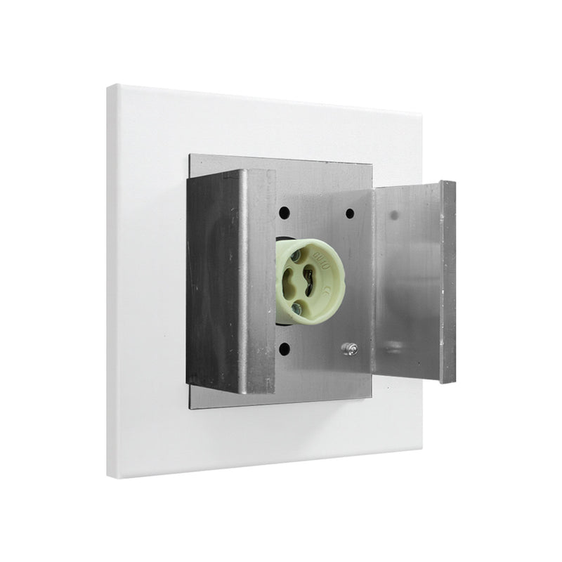 Plafon Spot Box Lexy Sobrepor de Teto Starlumen 1 Facho 1xGU10 Interno e Externo ST3070 INTERO PLAFON BRANCO SOQUETE GU10