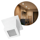 Plafon Spot Box Lexy Sobrepor de Teto Starlumen 1 Facho 1xGU10 Interno e Externo ST3070 CAPA BRANCO 