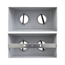 Plafon Spot Duplo 2 Focos 2xE27 Alumínio Sobrepor Moderna Starlumen ST3236-Branco