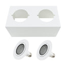 Plafon Spot Duplo 2 Focos 2xE27 Alumínio Sobrepor Moderna Starlumen ST3236-Branco