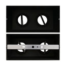 Plafon Spot Duplo 2 Focos 2xE27 Alumínio Sobrepor Moderna Starlumen ST3236-Preto