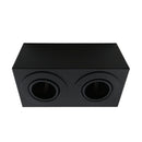 Plafon Spot Duplo 2 Focos 2xE27 Alumínio Sobrepor Moderna Starlumen ST3236-Preto