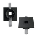 Plafon Spot Embutir Pontual p/ MR11 6x6cm Alumínio 1991 ST3273-Preto