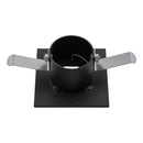 Plafon Spot Embutir Pontual p/ MR11 6x6cm Alumínio 1991 ST3273-Preto