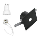 Plafon Spot Embutir Pontual p/ MR11 6x6cm Alumínio 1992 ST3273-Preto