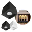 Plafon Spot de Sobrepor Loyo Recuado Box Quadrado p/ PAR20 Starlumen ST3244 - Preto