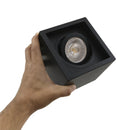 Plafon Spot de Sobrepor Loyo Recuado Box Quadrado p/ PAR20 Starlumen ST3244 - Preto tamanho real 