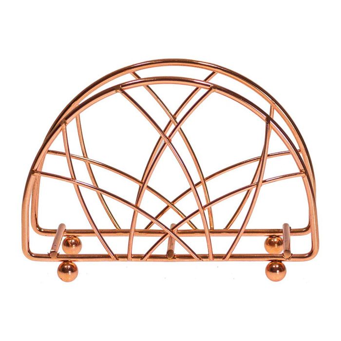 Porta Guardanapo Metal Aramado Cobre Rose Gold Zl0003 St1681-BTC Decor-Starlumen