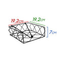 Porta Guardanapo Metal Aramado Quadrado 19x19cm ZL0035 St1646-Starlumen-