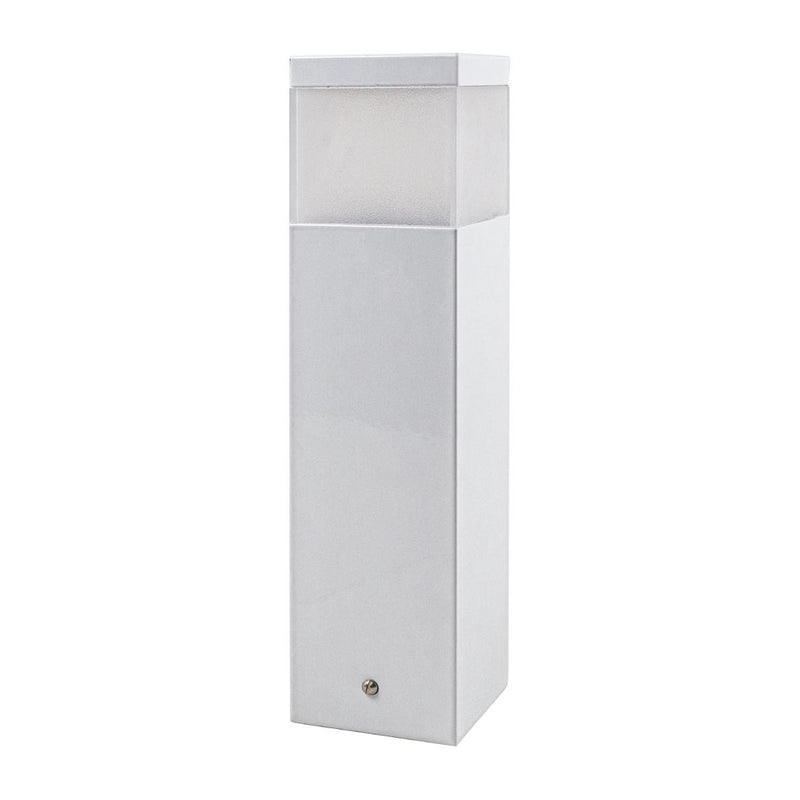 Poste Balizador Grivor 30cm P/ Jardim Em Alumínio Starlumen St1301 - Branco-Starlumen-