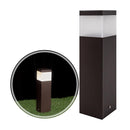 Poste Balizador Grivor 30cm P/ Jardim Em Alumínio Starlumen St1301 - Marrom-Starlumen-