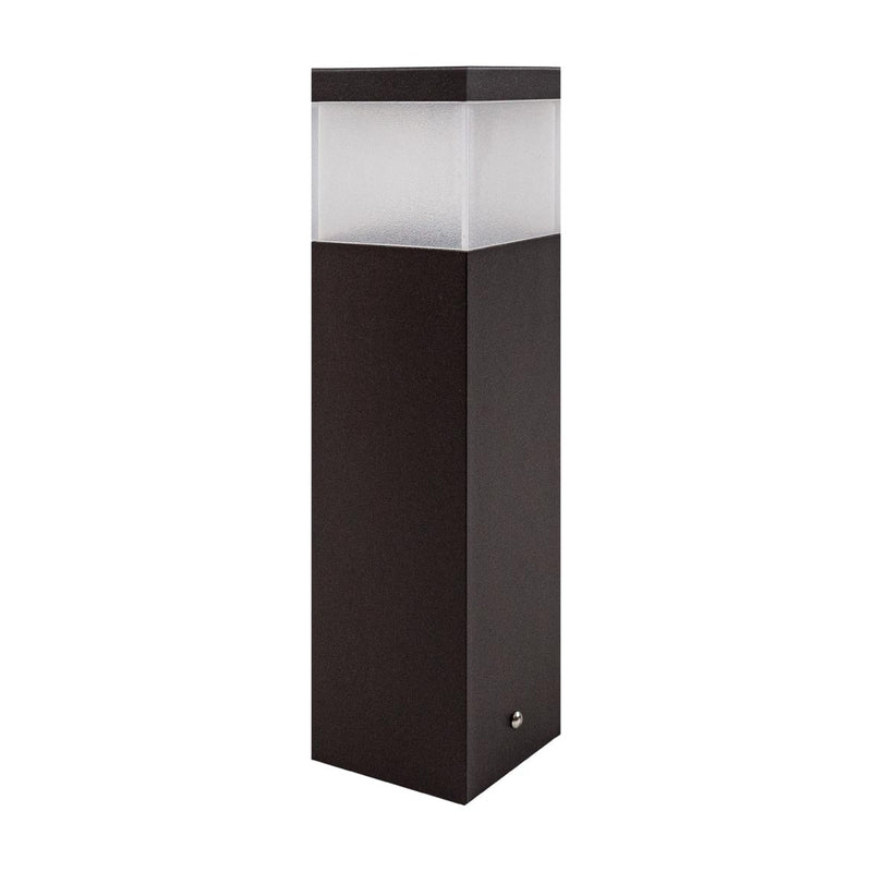 Poste Balizador Grivor 30cm P/ Jardim Em Alumínio Starlumen St1301 - Marrom-Starlumen-