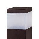 Poste Balizador Grivor 30cm P/ Jardim Em Alumínio Starlumen St1301 - Marrom-Starlumen-