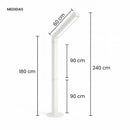 Poste Balizador Luminária Jardim Externo Ravi Max T8 St3168 - Branco-Starlumen do Brasil-
