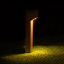 Poste Balizador Luminária Jardim Lunor Uno 1 Foco P/ MR11 ST2766 - Marrom-Starlumen-