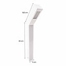 Poste Balizador Luminária de Jardim Externo Ravi P/ T40 Starlumen ST3152 - Branco-Starlumen-