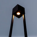 Poste Balizador de Jardim Flash Externo Preto Moderno 1xGU10 PA-406 ST3252-Starlumen-