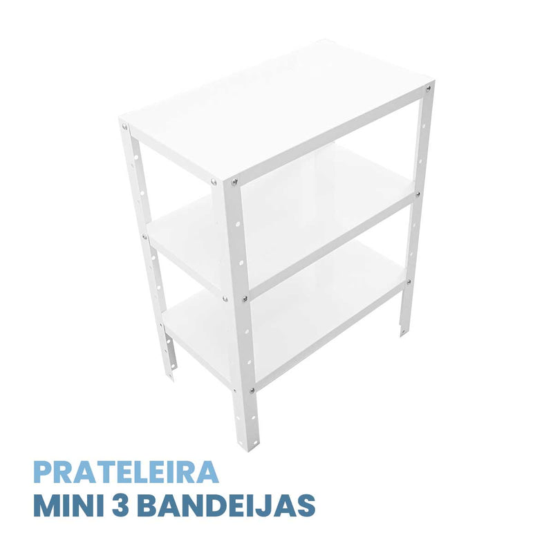 Prateleira Estante Multiuso Alumínio Organizadora c/ 3 Níveis ST3147