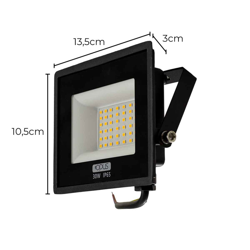 Refletor LED 30W 120° Branco Quente 3000k 2400LM IP65 30852 Opus ST2098-Opus-Starlumen