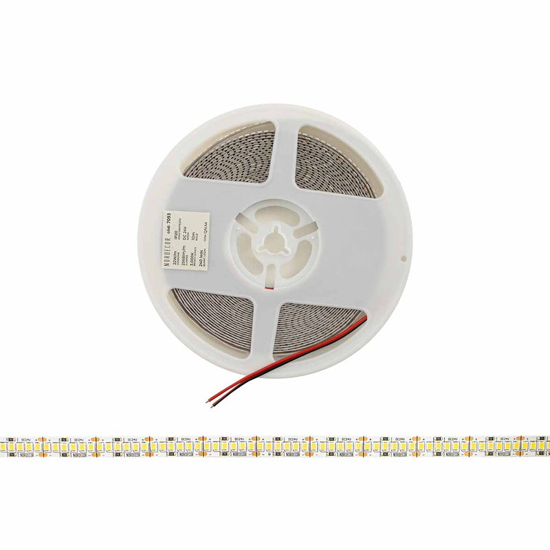 Rolo de Fita LED 10 Metros 2835 Adesiva Branco Quente 240LEDs/m 7093 Nordecor ST3066-Nordecor-Starlumen