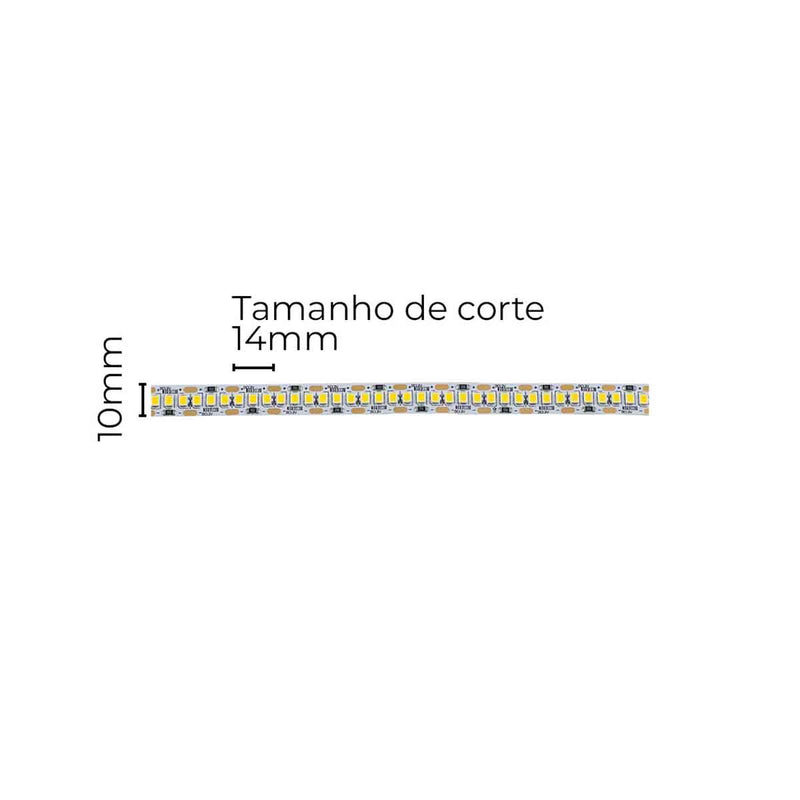 Rolo de Fita LED 5M 2835 DC12V Branco Neutro 20W/m 240 LEDs/m 7009 Nordecor ST3046-Nordecor-Starlumen