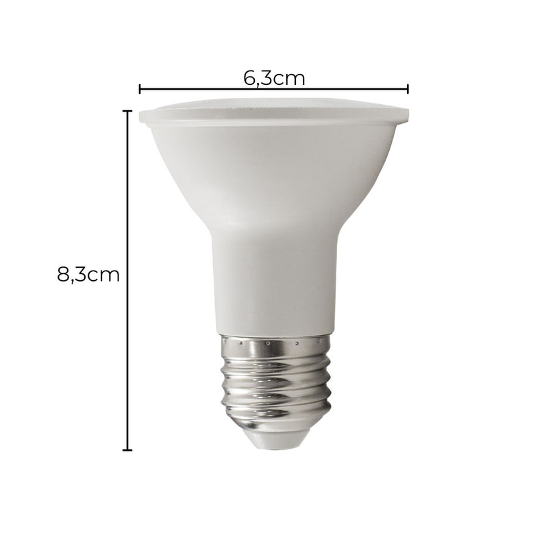 Lâmpada LED PAR20 6W Cristal 36° Em Termoplástico Base E27 Save Energy ST3095