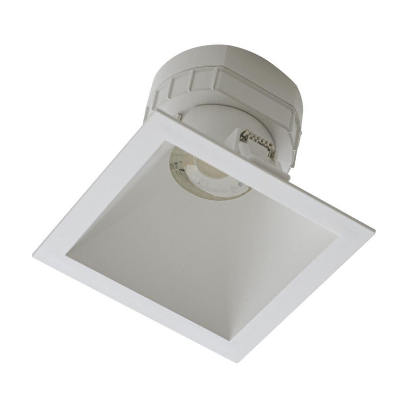 Spot Quadrado Embutir Branco LED 8W 60° Branco Quente Downlight SE 360.2227 ST2738