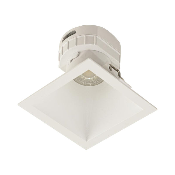 Spot Quadrado Embutir Branco LED 8W 60° Branco Quente Downlight SE 360.2227 ST2738
