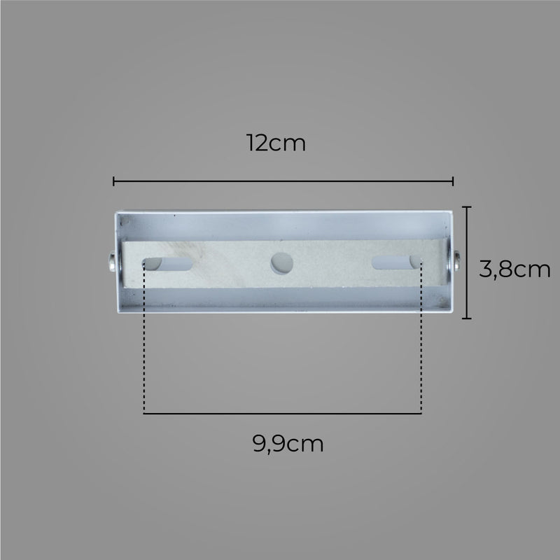 Arandela Tubo Cilindro 30cm Marrom 2 fachos p/ MR11 Starlumen ST2773