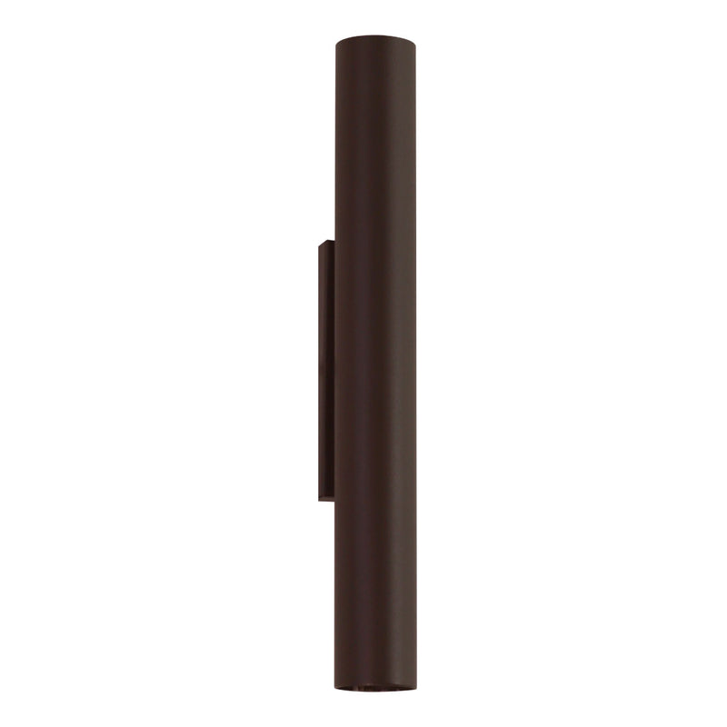 Arandela Tubo Cilindro 30cm Marrom 2 fachos p/ MR11 Starlumen ST2773