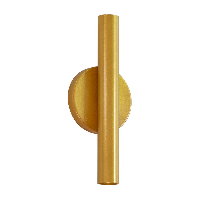 Arandela Tubo Cilindro 30cm Dourado 2 fachos p/ MR11 Starlumen ST2773