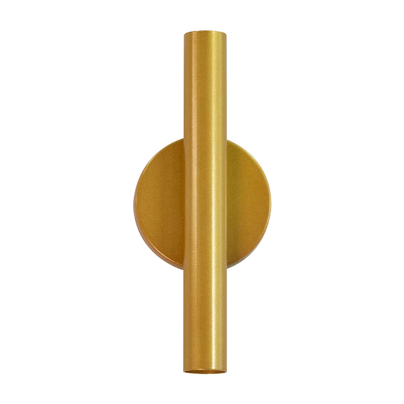 Arandela Tubo Cilindro 30cm Dourado 2 fachos p/ MR11 Starlumen ST2773