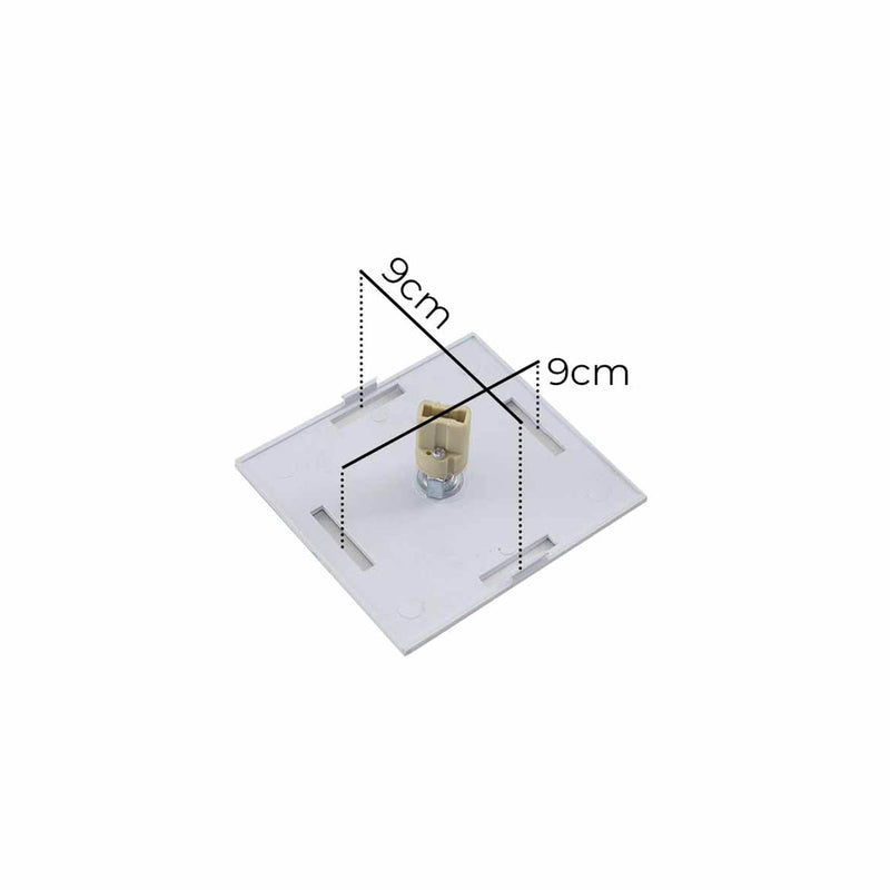 Arandela luminária de parede 1 facho Policarbonato + LED G9 5w ST2775