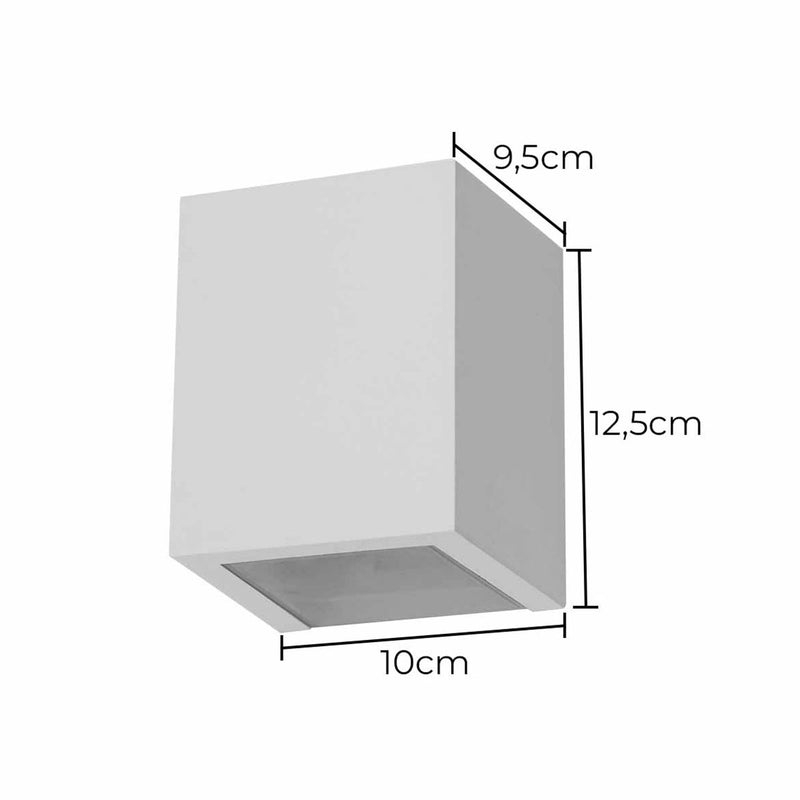 Arandela luminária de parede 1 facho Policarbonato + LED G9 5w ST2775