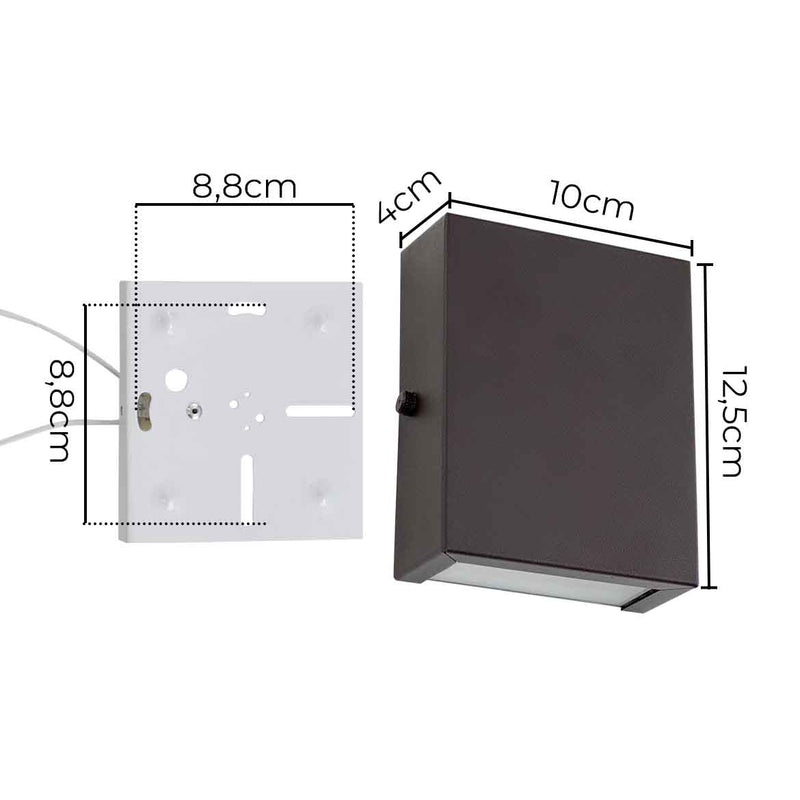 Arandela Slim 1 Foco Interna ou Externa em Alumínio p/ G9 ST2780