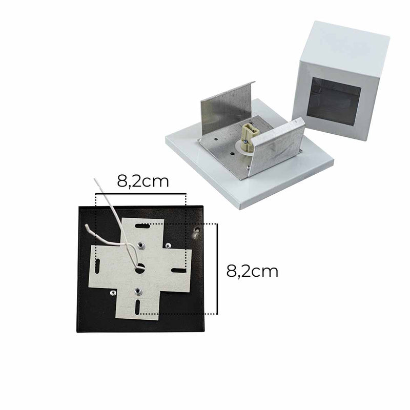 Arandela Cubo Facho Fenda e Foco para G9 ST2942