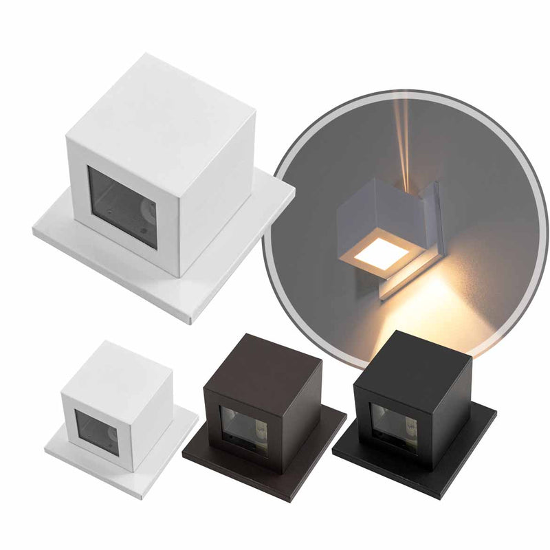 Arandela Cubo Facho Fenda e Foco para G9 ST2942