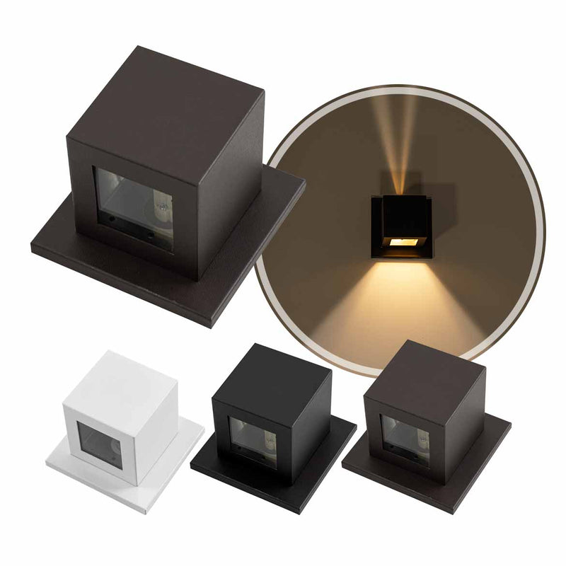 Arandela Cubo Facho Fenda e Foco para G9 ST2942