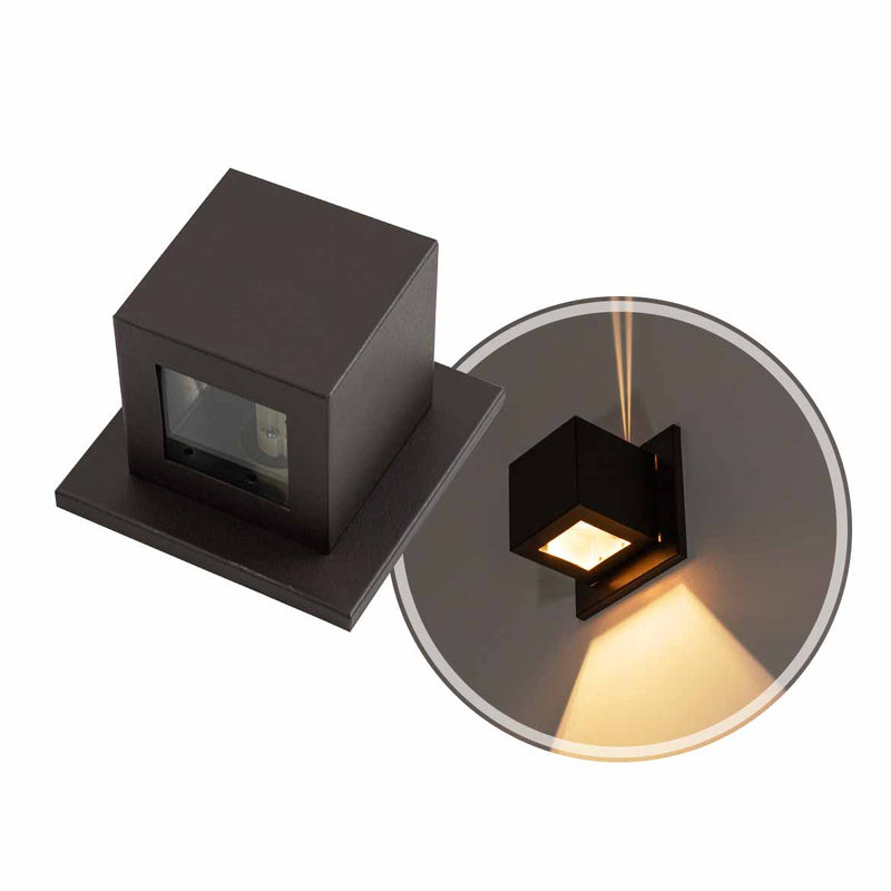 Arandela Cubo Facho Fenda e Foco para G9 ST2942