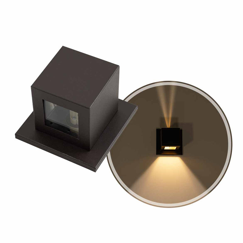 Arandela Cubo Facho Fenda e Foco para G9 ST2942