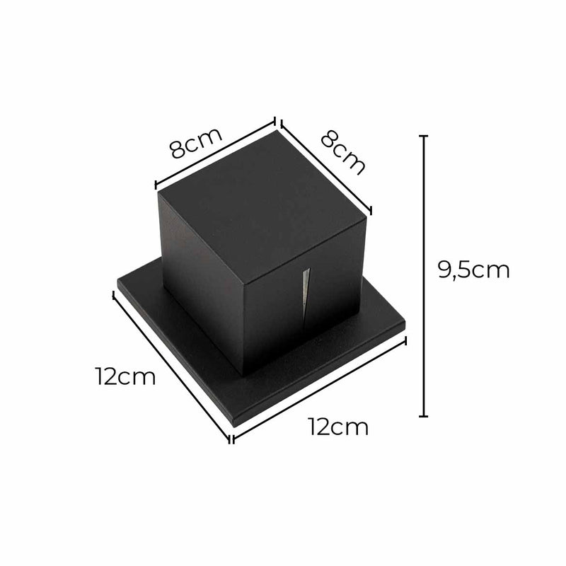 Arandela Cubo Facho Fenda e Foco para G9 ST2942